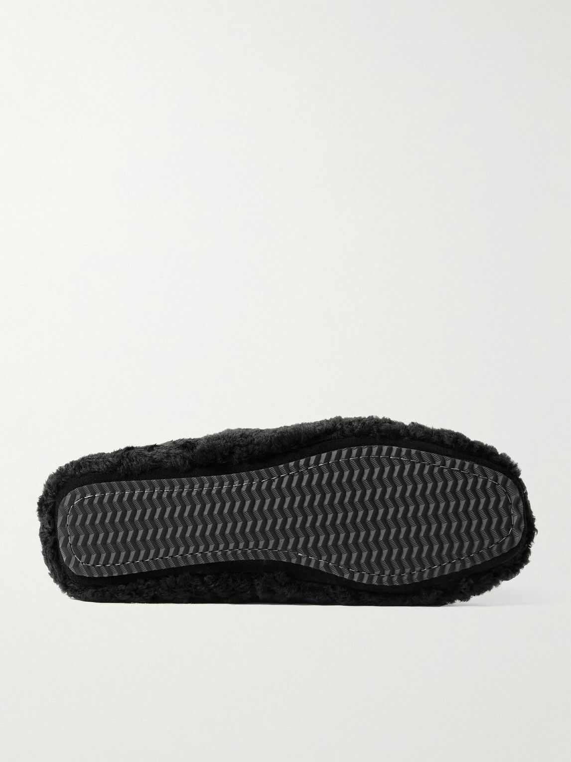 Mr P. - Shearling Slippers - Black