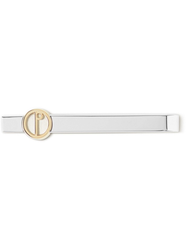 Photo: Dunhill - Rhodium-Plated and Gold-Tone Tie Clip
