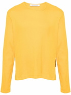 Bianca Saunders Yellow Asymmetric-Neck Cotton T-Shirt