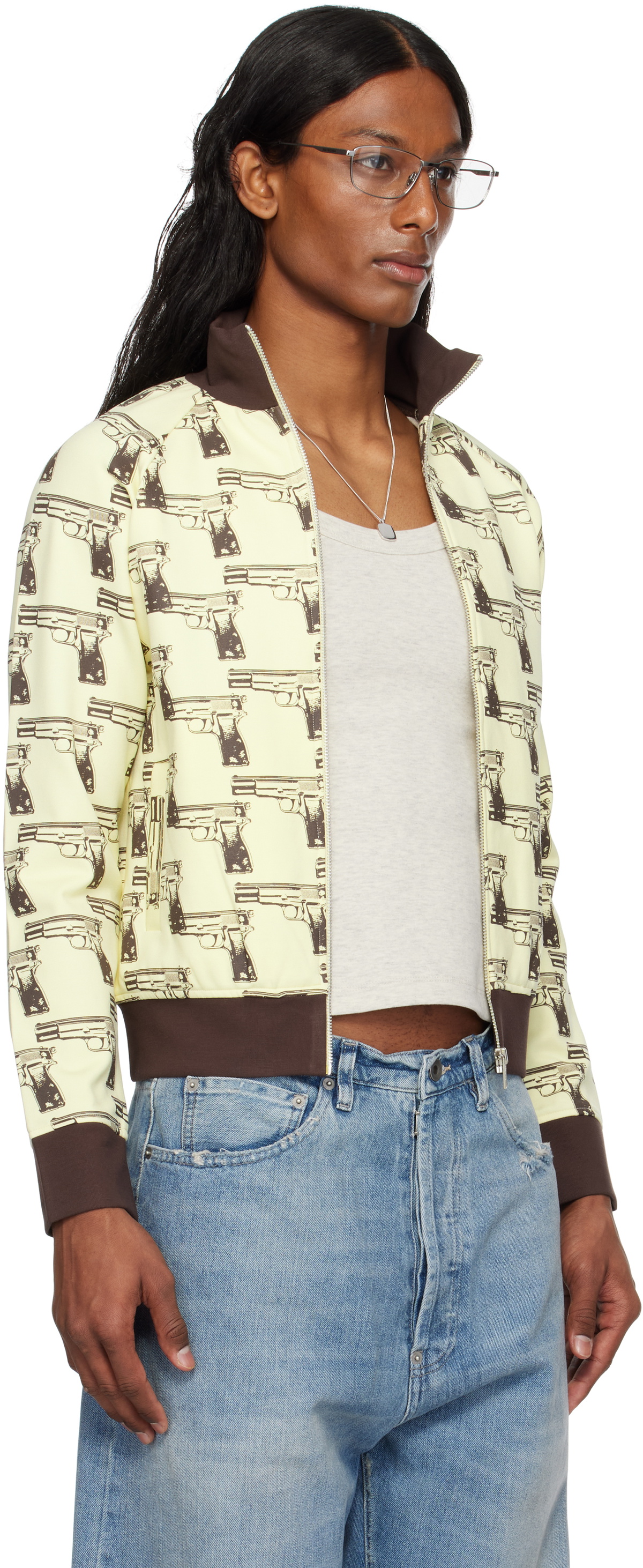 Ashley Williams Yellow Gun Track Jacket