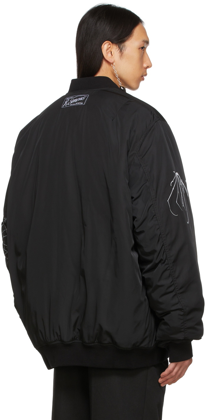 Raf Simons Black Gothic Bomber Jacket