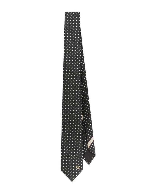 Photo: Valentino Garavani - 6cm Polka-Dot Silk-Blend Jacquard Tie