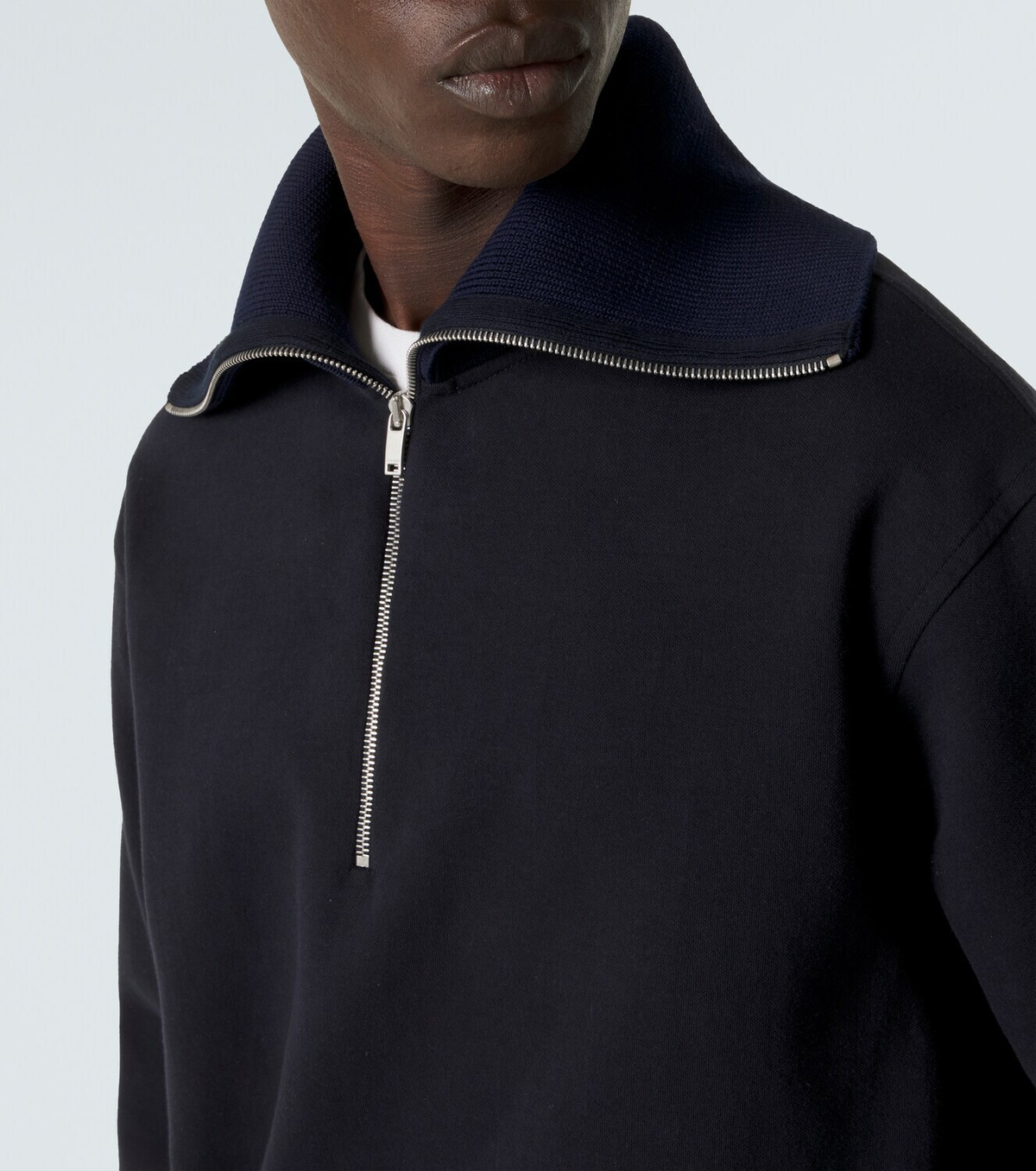 Jil Sander Cotton half-zip sweatshirt