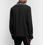 Rhude - Embroidered Piped Woven Shirt - Black