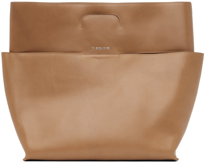 Photo: T/SEHNE SSENSE Exclusive Brown Cut-Through Bag