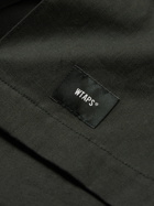 WTAPS - Buds Logo-Appliquéd Cotton-Twill Overshirt - Black