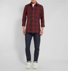 TOM FORD - Slim-Fit Checked Cotton Shirt - Men - Red