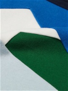 Aloye - Colour-Block Cotton-Jersey Sweatshirt - Blue