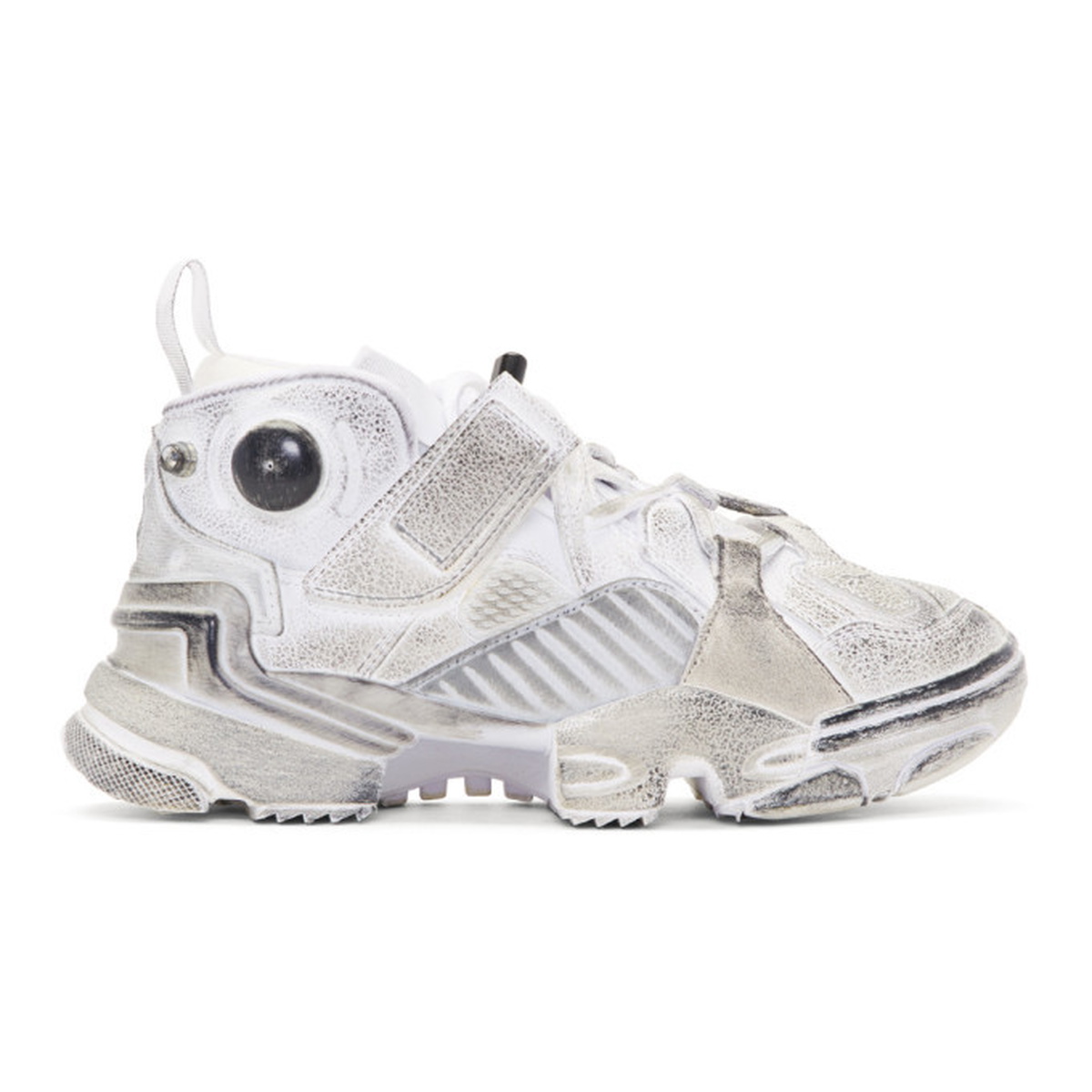 Vetements White Reebok Genetically Modified High-Top Sneakers