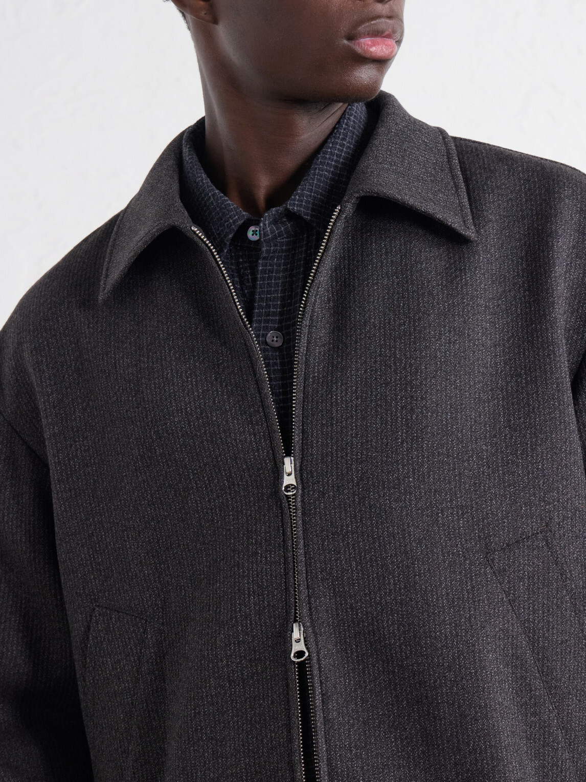 mfpen - Mail Wool-Blend Blouson Jacket - Gray