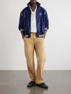 Needles - Logo-Embroidered Striped Satin Track Jacket - Blue