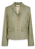 Skall Studio Blonde Pinstripe Wool Jacket Grey