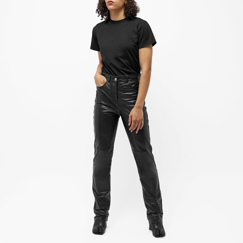 Maison Margiela Women's Back Knotch T-Shirt in Black Maison
