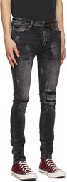 Ksubi Black Van Winkle Burnt Jeans