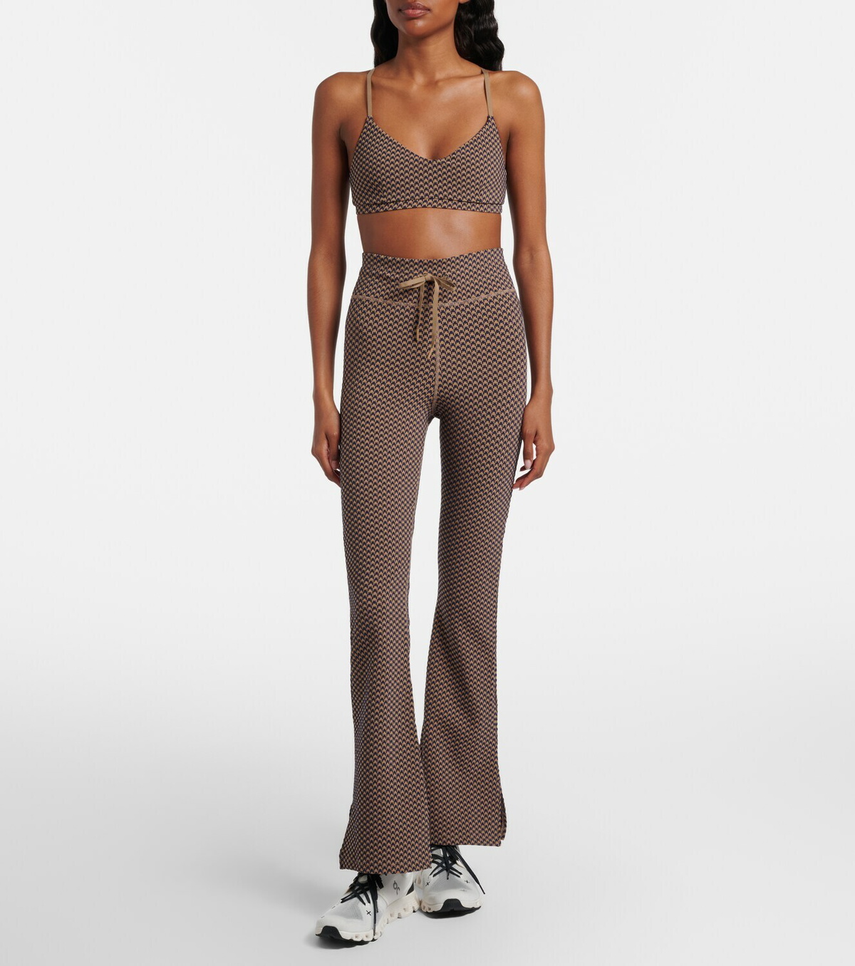The Upside Zoe houndstooth sports bra