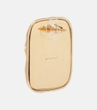 Self-Portrait Embellished gold-plated earrings