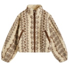 Isabel Marant Étoile Women's Mackensy Fleece in Ecru/Brown