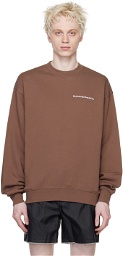 Stockholm (Surfboard) Club Brown Embroidered Sweatshirt