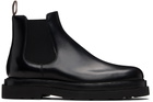 Paul Smith Black Leather Beard Chelsea Boots