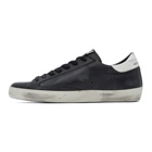 Golden Goose Black and White Superstar Sneakers