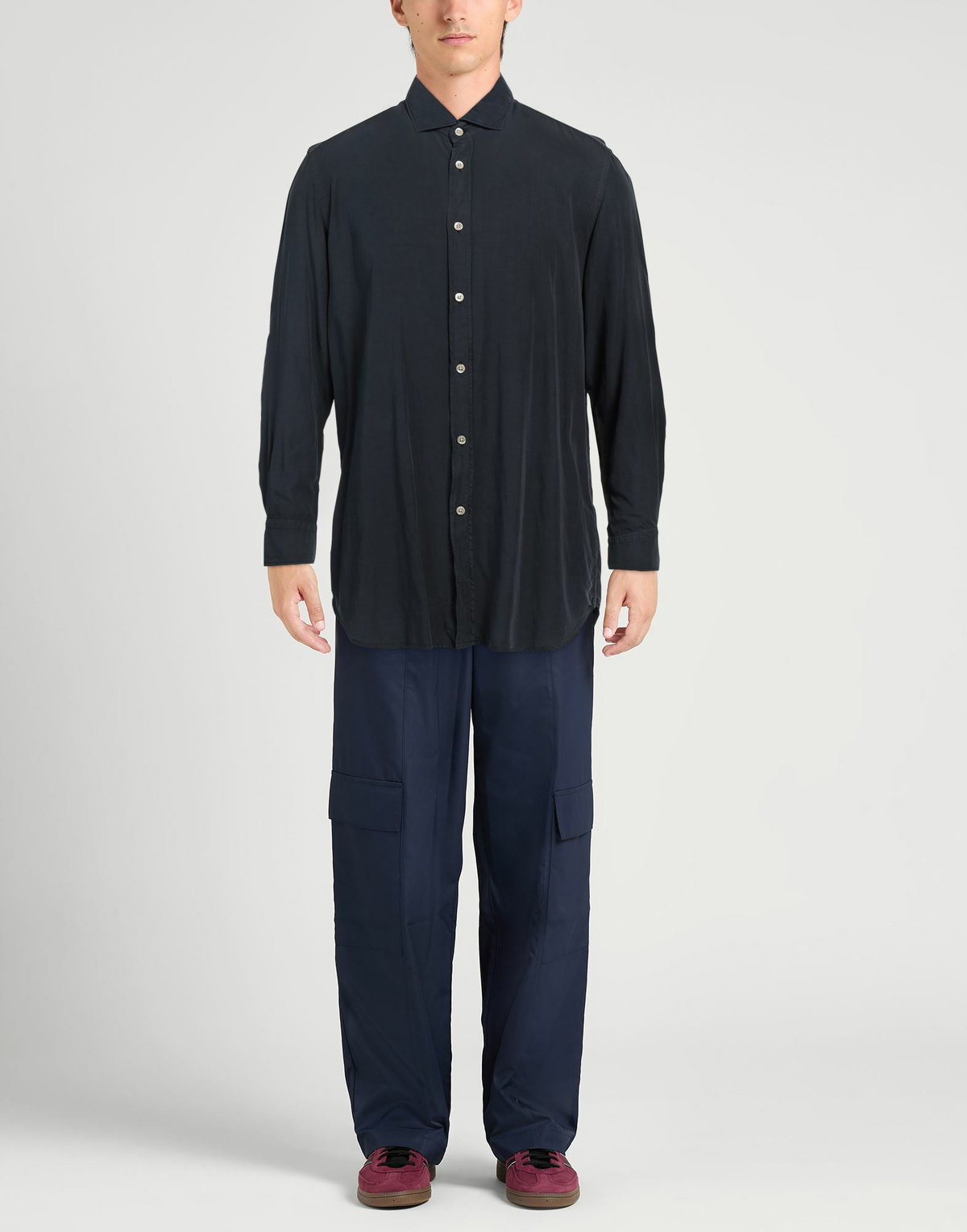 Boglioli Mens Shirt Midnight in Blue