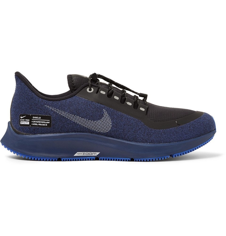 Nike Running Air Zoom Pegasus 35 Shield Water-Repellent Sneakers - Men - Blue Nike Running
