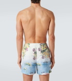 Ralph Lauren Purple Label Amalfi printed linen swim trunks