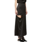 JW Anderson Black Asymmetric Cut-Out Skirt