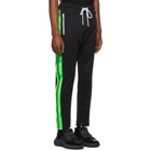 Diesel Black and Green P-Russy-Band Lounge Pants