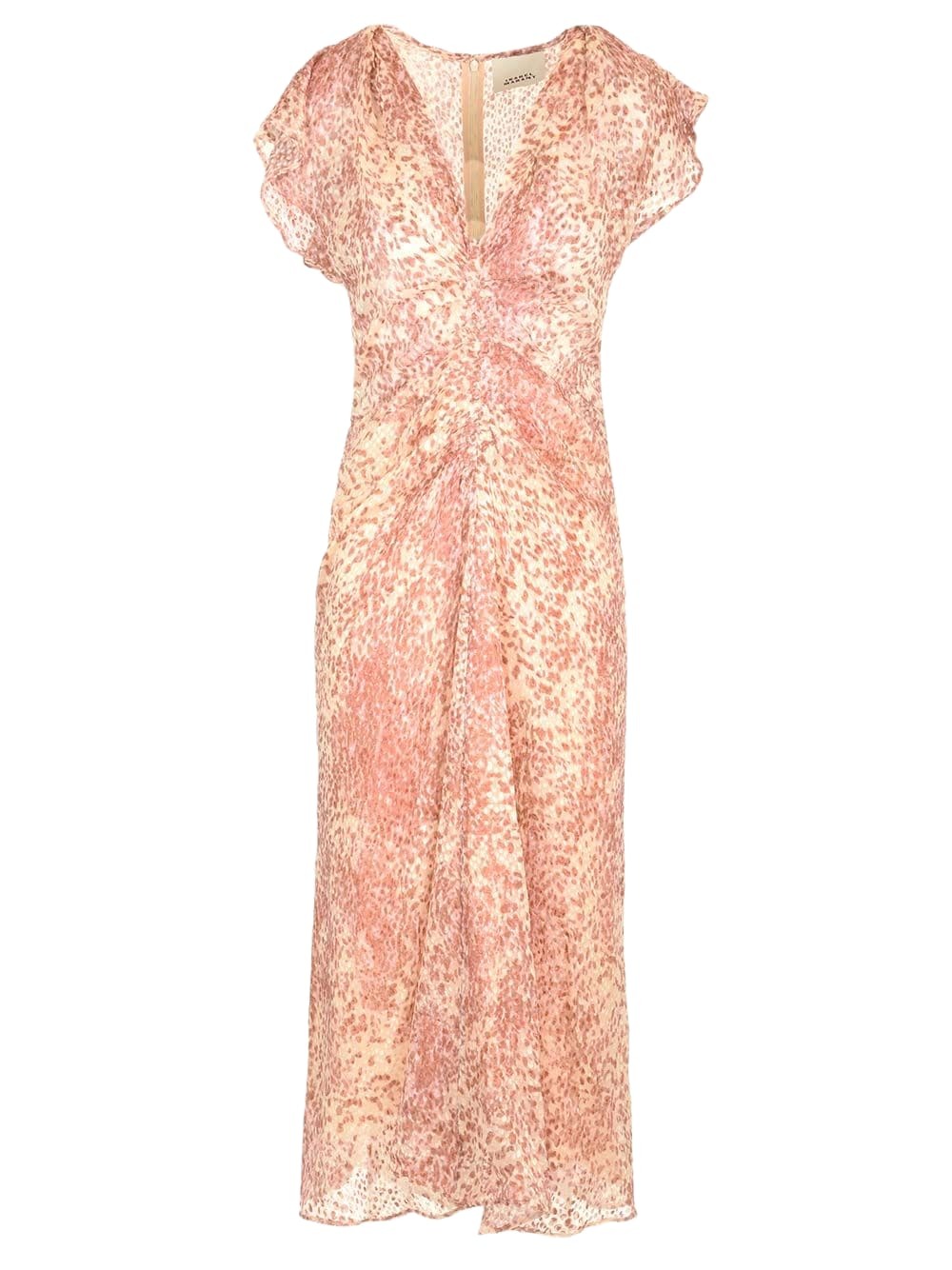ISABEL MARANT - Franzy Cotton Blend Midi Dress Isabel Marant