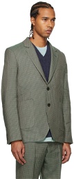 Wood Wood Green & Pink Frederick Space Check Blazer