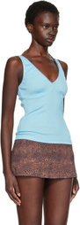 Fruity Booty Blue Intimo Plunge Tank Top