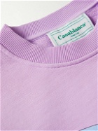 Casablanca - Mind Vibrations Printed Organic Cotton-Jersey Sweatshirt - Purple