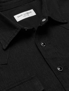 SAINT LAURENT - Slim-Fit Denim Western Shirt - Black