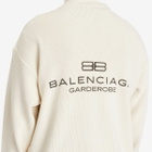 Balenciaga Men's Intertwined Sweater in Beige