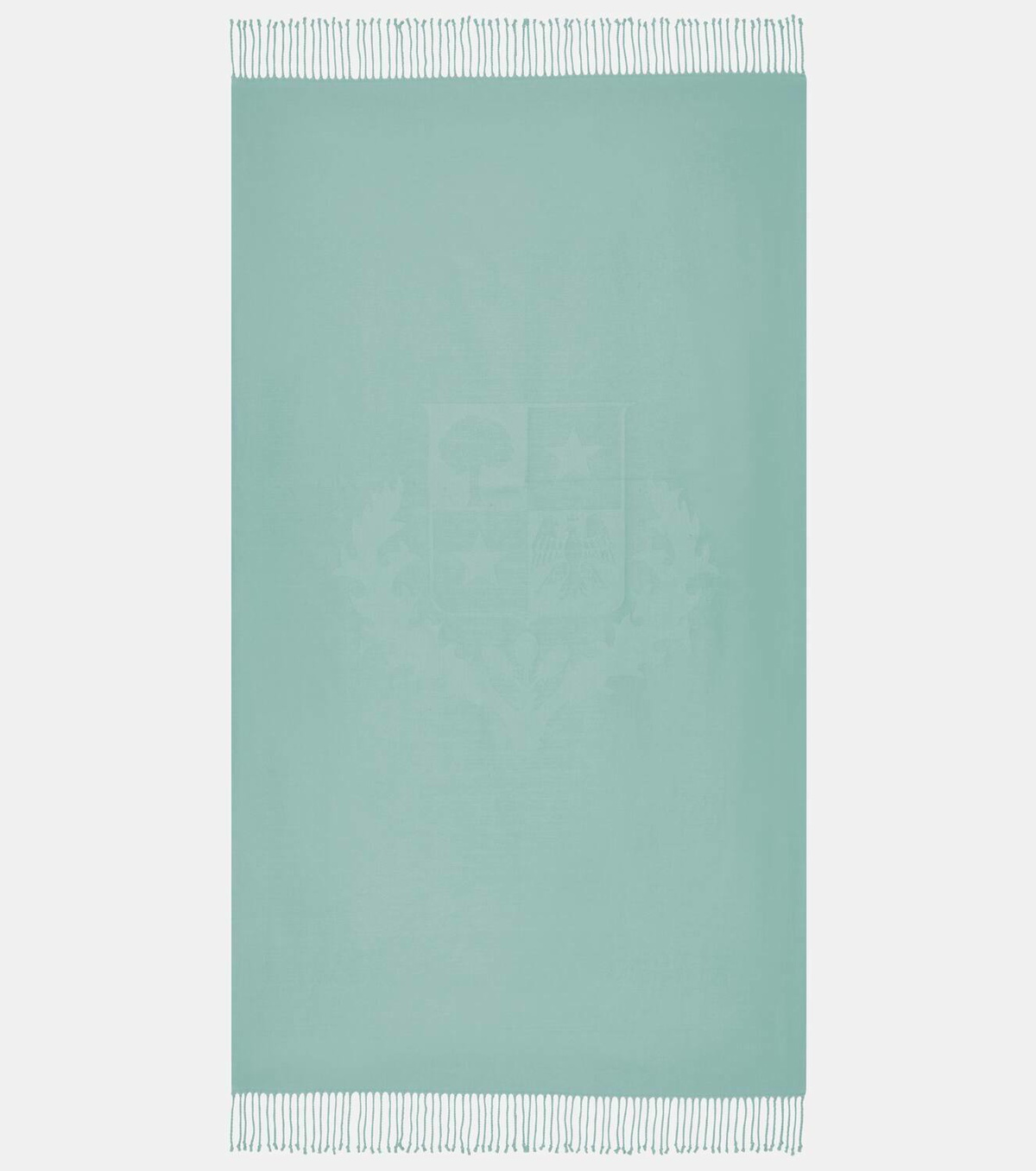Loro Piana Crest cotton jacquard blanket