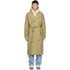 ADER error Beige Cinder Trench Coat