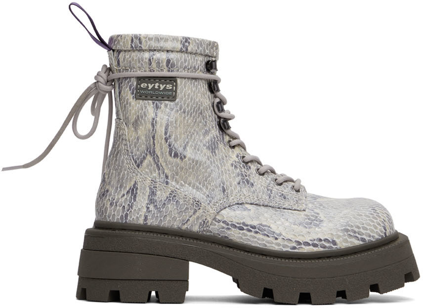 Eytys Grey Snake Michigan Boots Eytys