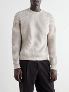SEASE - Ribbed Cashmere Sweater - Neutrals
