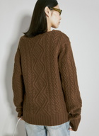 Martine Rose Wool Cable Knit Sweater