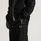 Thug Club Men's Triple Line Stud Track Pants in Black