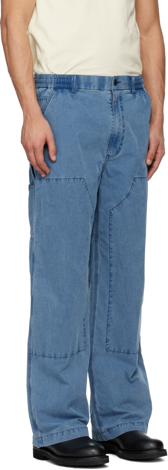 nanamica Blue OOAL Weather Denim Deck Pants
