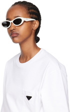 Prada Eyewear White Symbole Sunglasses