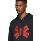 Dolce and Gabbana Navy Tape Hoodie