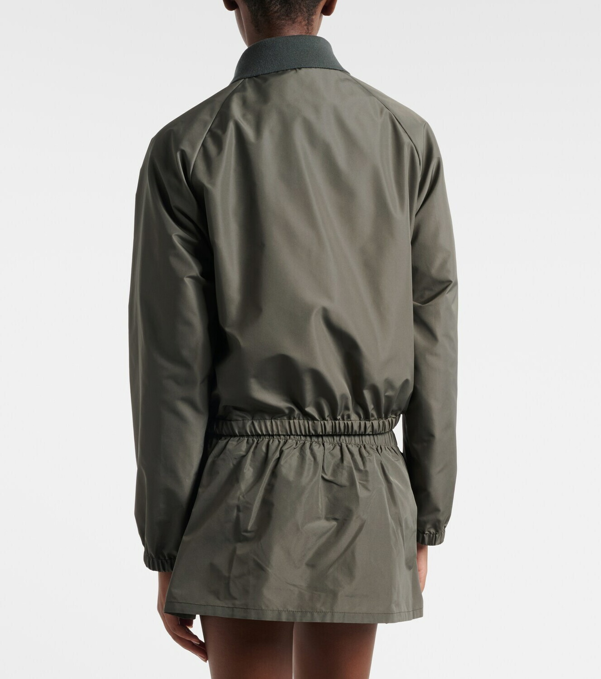 Miu Miu Logo technical blouson jacket