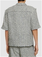 AMIRI Cotton Blend Tweed Bouclé S/s Shirt