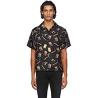 Amiri Black Silk Dupont Falling Short Sleeve Shirt