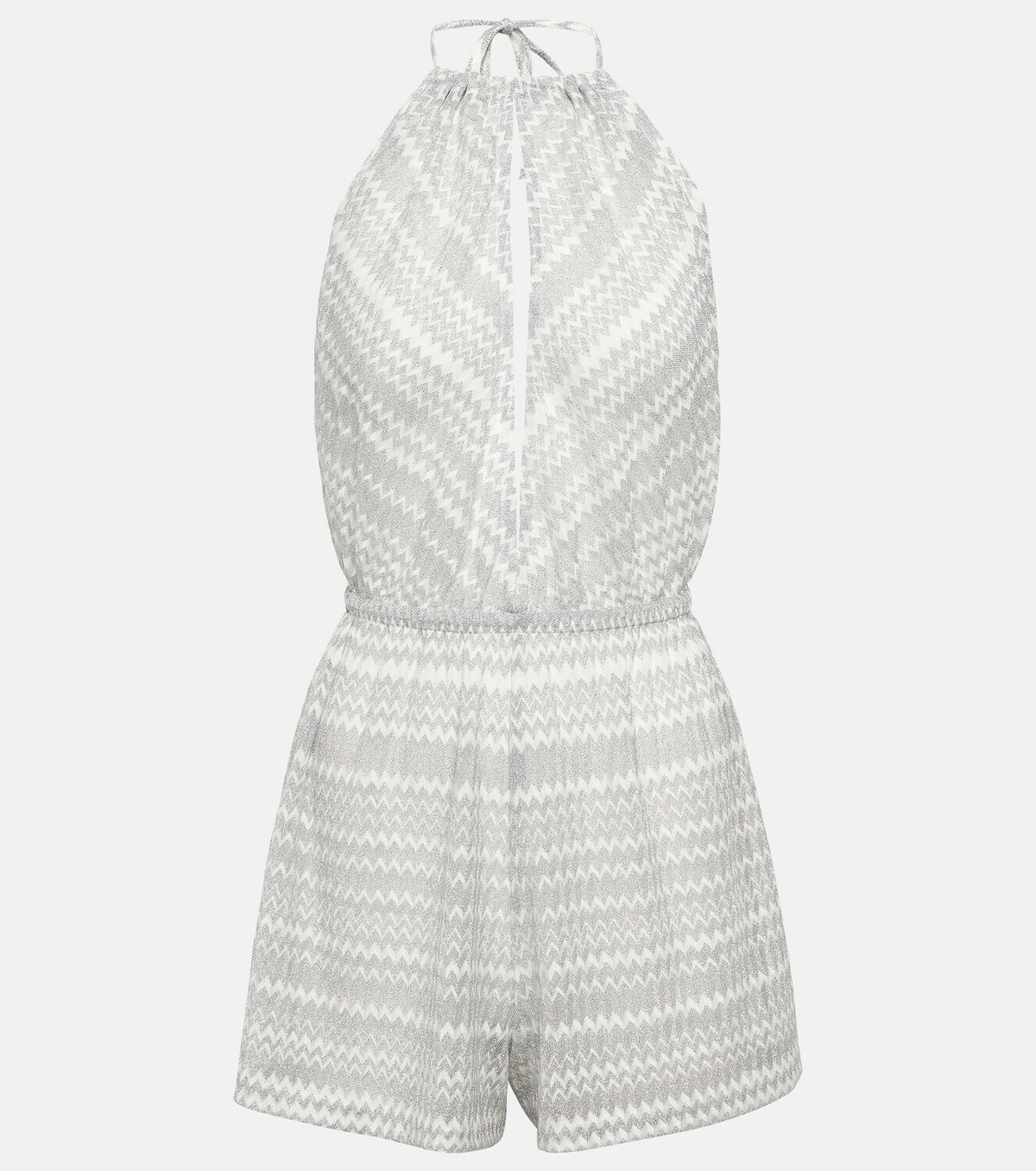 Missoni Mare Zig-zag halterneck playsuit