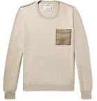Maison Margiela - Shell-Trimmed Cotton Sweater - Beige