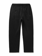 Y-3 - Tapered Logo-Appliquéd Organic Cotton-Jersey Sweatpants - Black